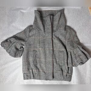 Brooklyn Industries Black and White Herringbone Jacket